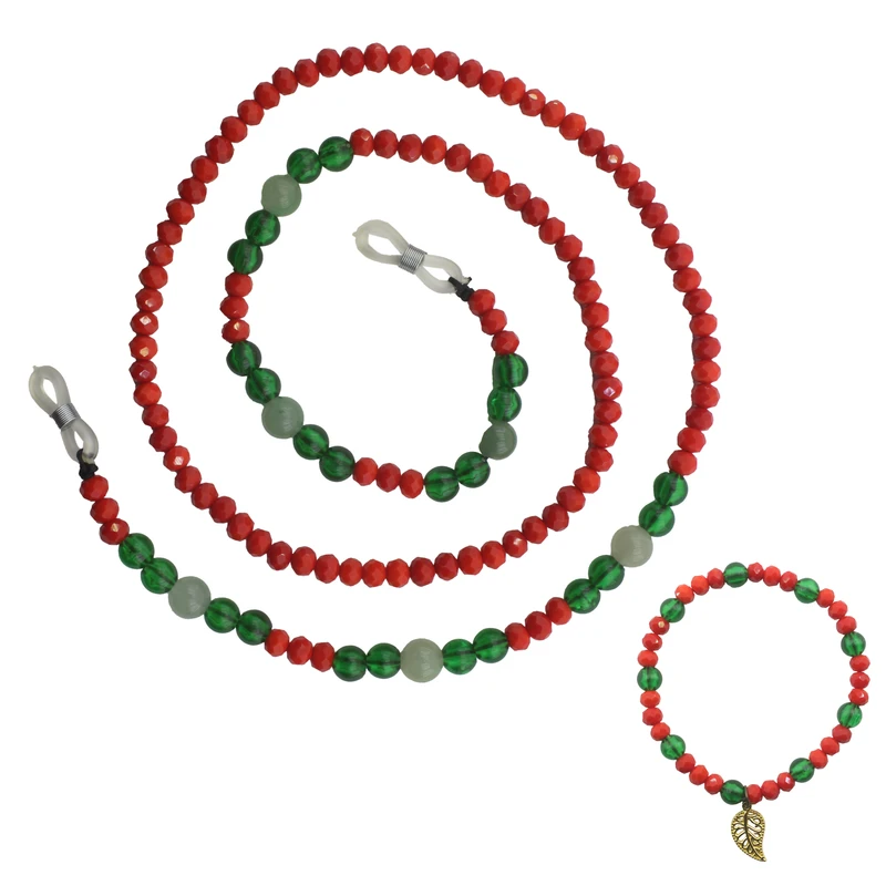 بند عینک زنانه مدل 0351 به همراه دستبند