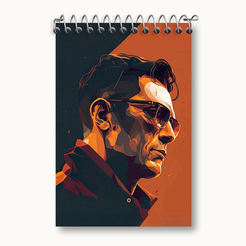 دفتر یادداشت 50 برگ خندالو مدل مرد کد F2900