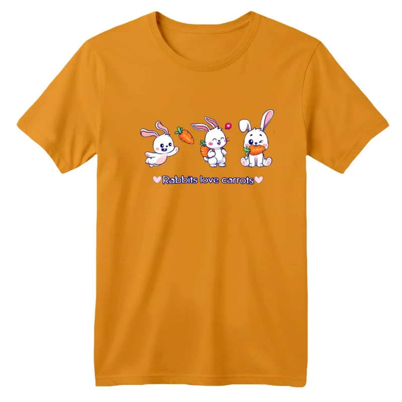 تی شرت آستین کوتاه بچگانه مدل خرگوش کد ۱۲