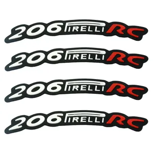 برچسب لاستیک خودرو بیلگین طرح 206-RC بسته 4 عددی