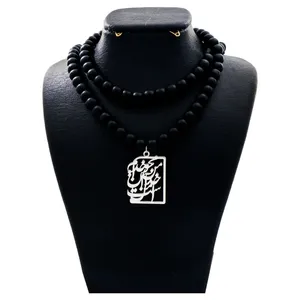 گردنبند نقره زنانه دلی جم طرح من محو خدایم و خدا آن من است کد D77