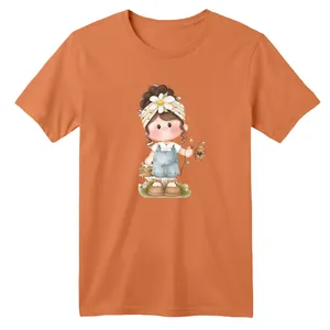 تی شرت آستین کوتاه بچگانه مدل دخترک کد 13