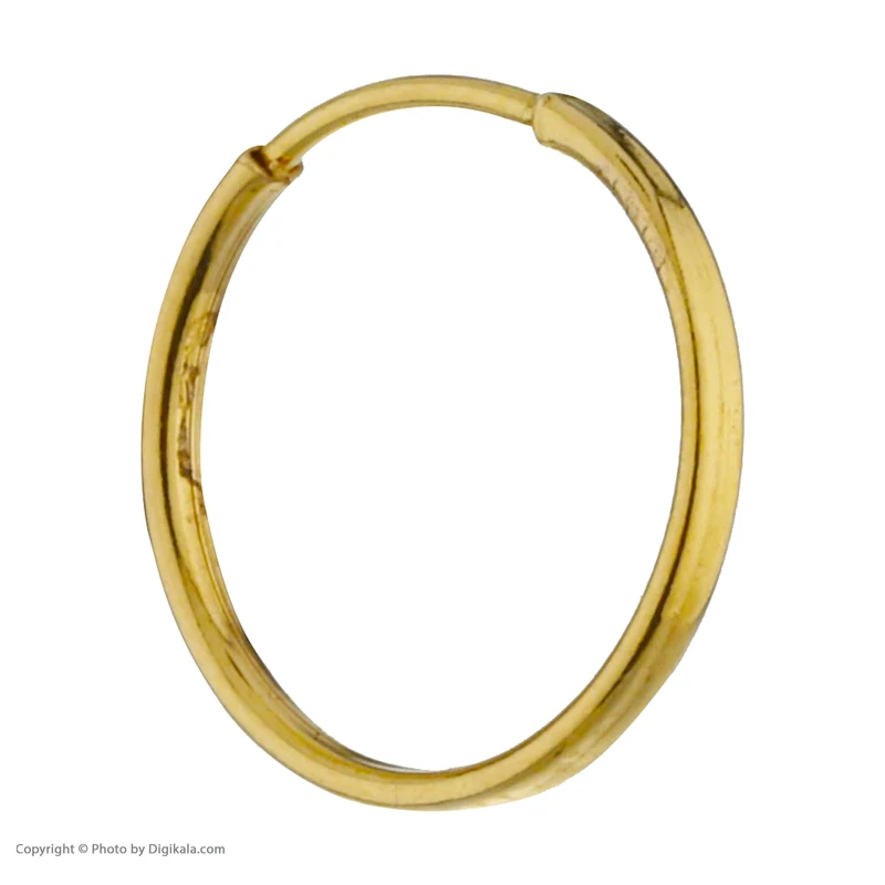 عکس شماره 3 : گوشواره طلا 18 عیار دخترانه مایا ماهک مدل me1106 طرح حلقه ای