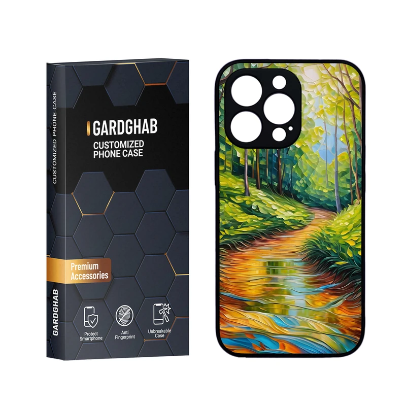 کاور گارد قاب مدل دورژله ای هنری مناسب برای گوشی موبایل اپل  iPhone 13 Pro