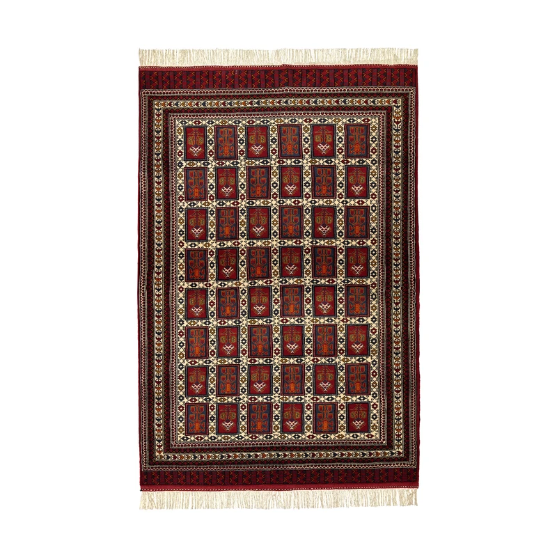 فرش دستبافت 3 متری طرح خشتی کد 002