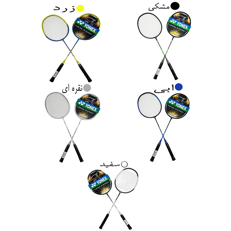 عکس شماره 35 : راکت بدمینتون مدل voltric کد 712 بسته دو عددی