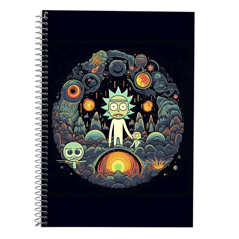 دفتر لغت 50 برگ مدوپد طرح ریک اند مورتی rick&morty کد DF10819