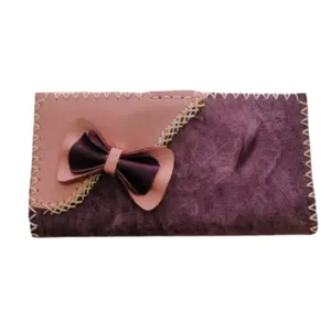 کیف پول زنانه مدل چرم طبیعی شتر و بزی