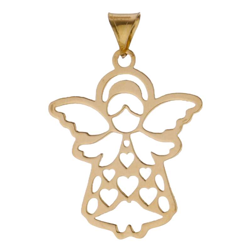 آویز گردنبند طلا 18 عیار دخترانه طلای مستجابی مدل 55120