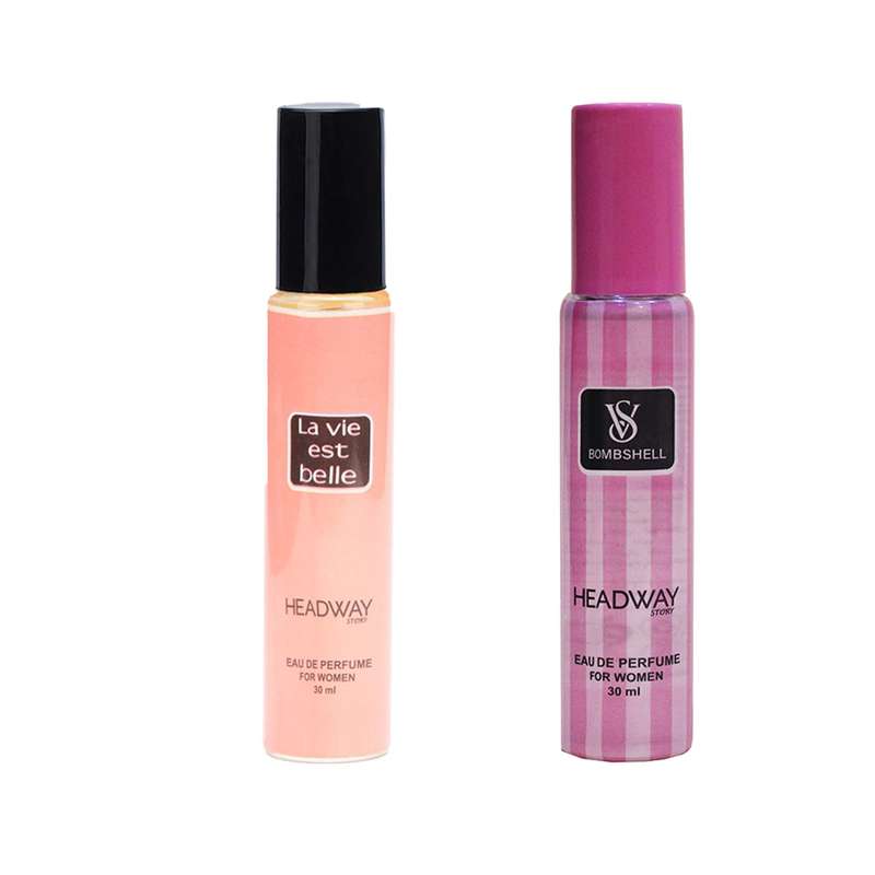 عطر جیبی زنانه هدوی استوری مدل ویکتوریا سکرت بامبشل و لانکوم لاویه بل حجم 30 میلی لیتر مجموعه 2 عددی عطر جیبی زنانه هدوی استوری مدل ویکتوریا سکرت بامبشل و لانکوم لاویه بل حجم 30 میلی لیتر مجموعه 2 عددی