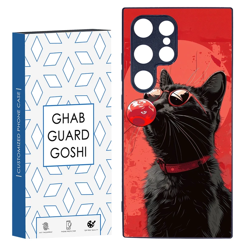 کاور قاب گارد گوشی طرح گربه کد TPU-296 مناسب برای گوشی موبایل سامسونگ Galaxy S24 ULTRA