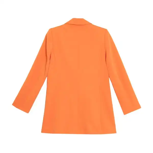 مانتو کتی  زنانه برنس مدل کارولین رنگ نارنجی