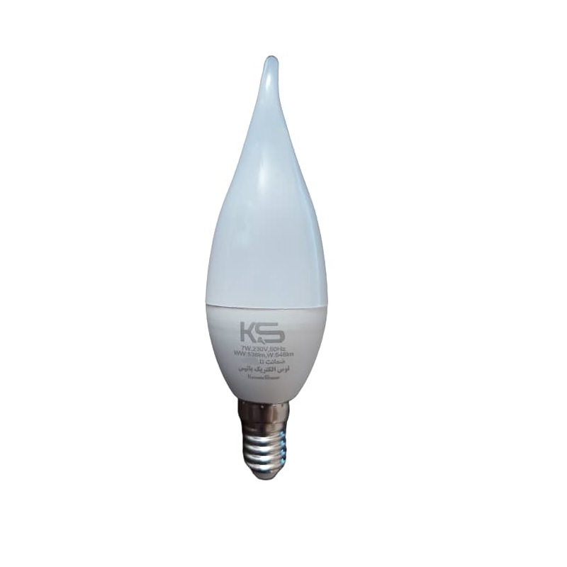 لامپ ال ای دی شمعی 7 وات توس الکتریک باتیس مدل KSCB07 پایه E14
