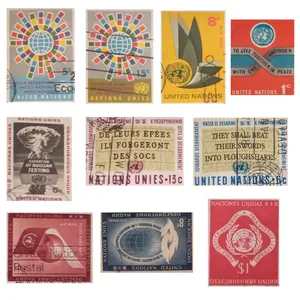 تمبر یادگاری مدل سازمان ملل مجموعه 10 عددی