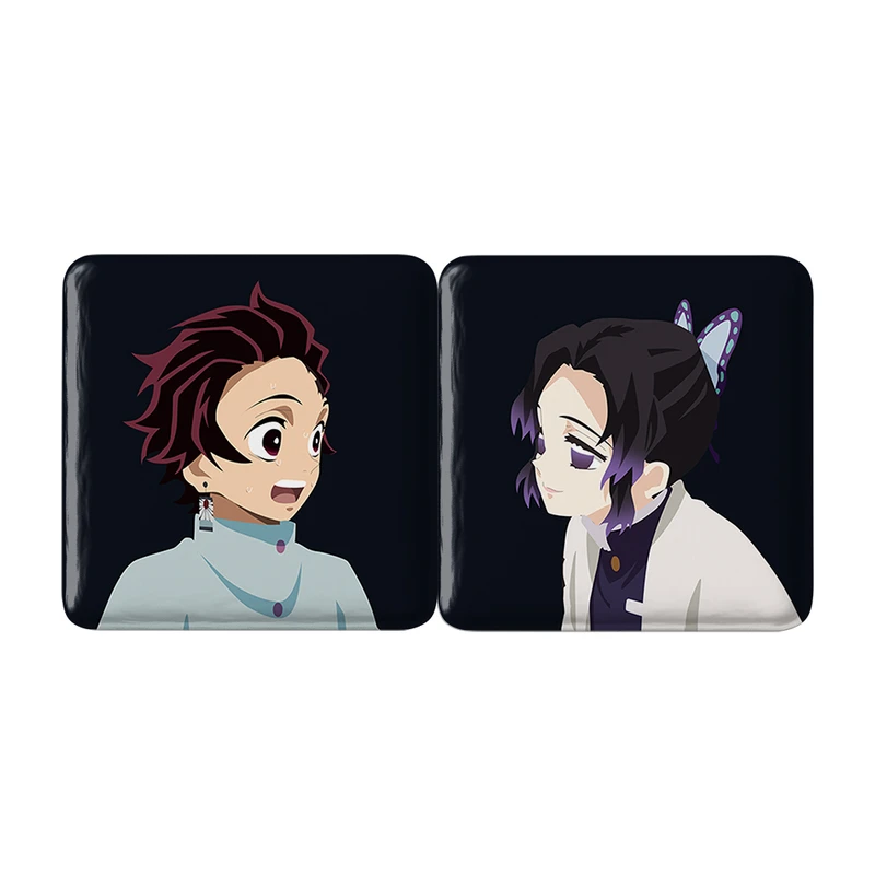 مگنت خندالو مدل شینوبو کوچو و تانجیرو کامادو انیمه شیظان کش Demon Slayer کد A140 مجموعه 2 عددی