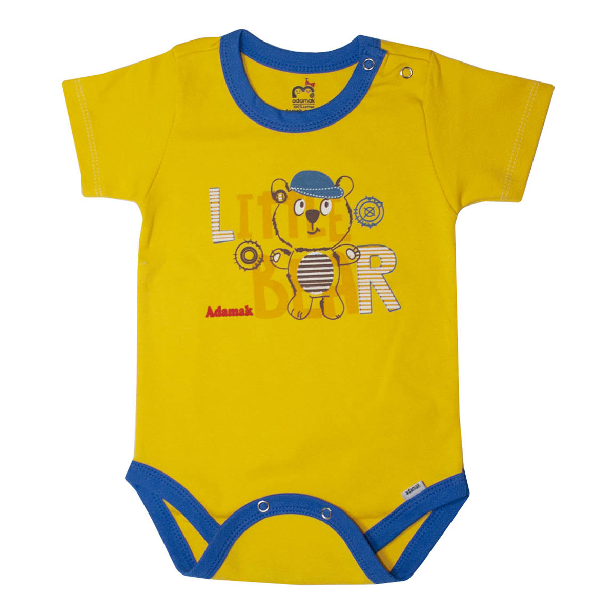 بادی آستین کوتاه نوزادی آدمک مدل Little Bear کد 02