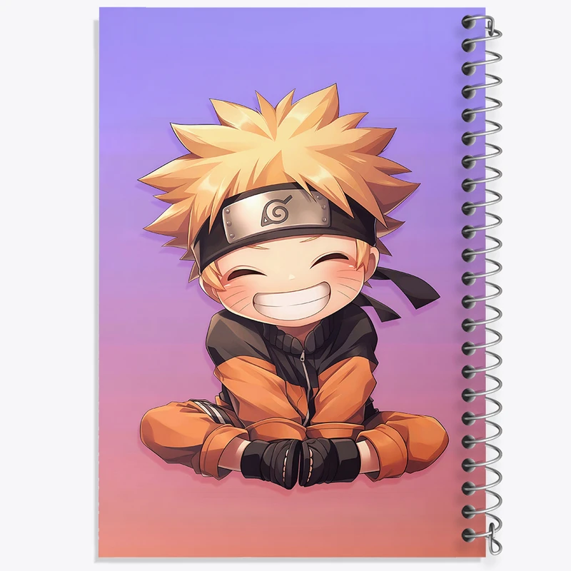 دفتر شطرنجی 50 برگ خندالو طرح انیمه ناروتو (Naruto) کد N3542