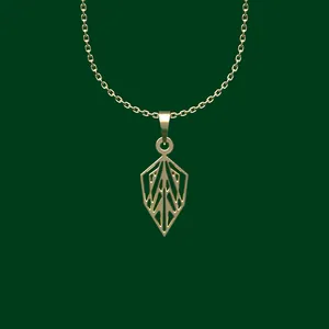 گردنبند طلا 18 عیار زنانه مدوپد مدل هندسی کد FF2-1-1148