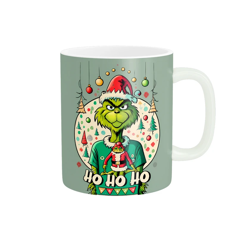 ماگ پادآفرین مدل کریسمس طرح انیمیشن گرینچ کد PM1018