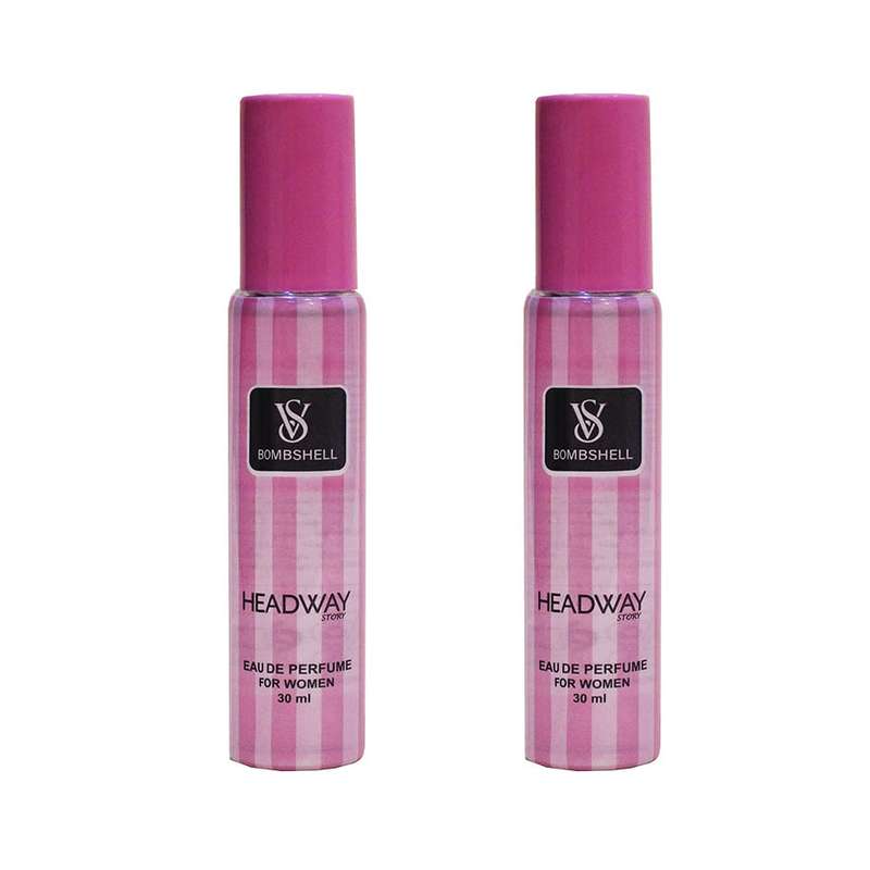 عطر جیبی زنانه هدوی استوری مدل ویکتوریا سکرت بامبشل حجم 30 میلی لیتر مجموعه 2 عددی