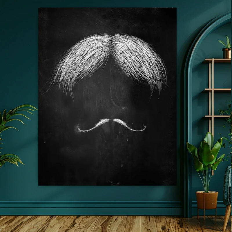  پوستر طرح آرایشگاه مردانه مدل سیبیل(2) کد GR1029