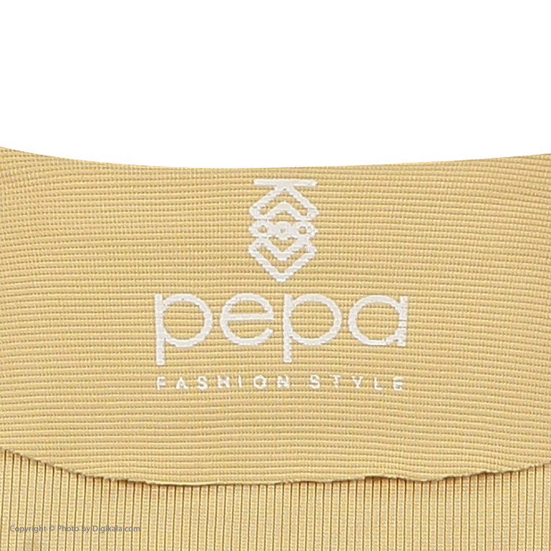 بادی آستین بلند زنانه پپا مدل Always classy  رنگ عسلی