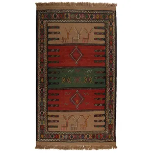 گلیم دستبافت دو متری کد 990770