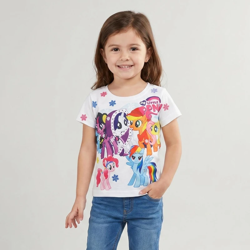 تی شرت دخترانه طرح pony کد A180