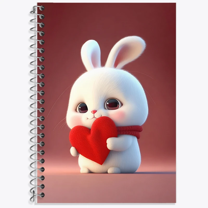 دفتر نت موسیقی 50 برگ خندالو طرح خرگوش بامزه کد F5762