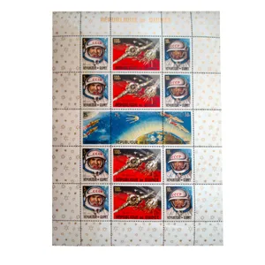 تمبر یادگاری مدل فضایی کد bc-1255 مجموعه 15 عددی