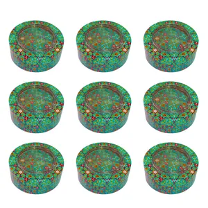 ظرف زعفران مدل فیروزه کد 1gr بسته 9 عددی