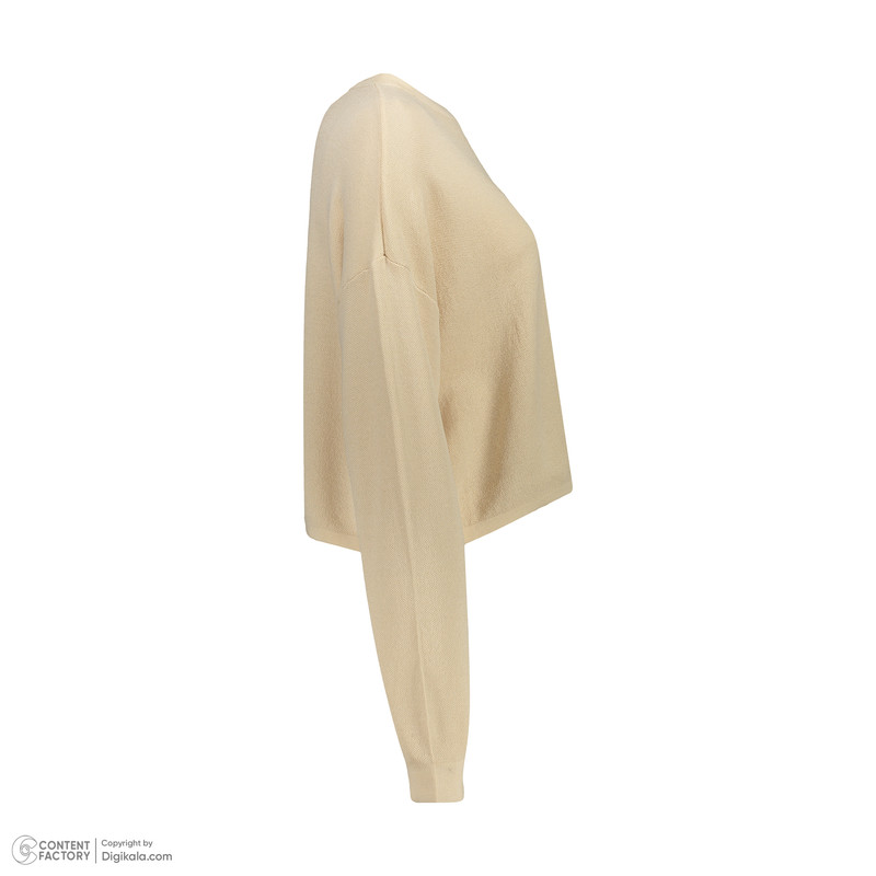 پلیور یقه گرد زنانه مدل آندیا کد 2054 رنگ کرم