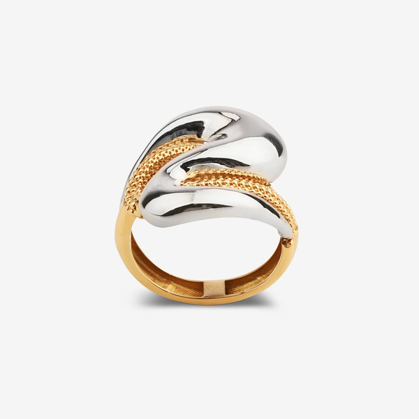 انگشتر طلا کم اجرت 18 عیار زنانه گلدم مدل R344011 سایز 59