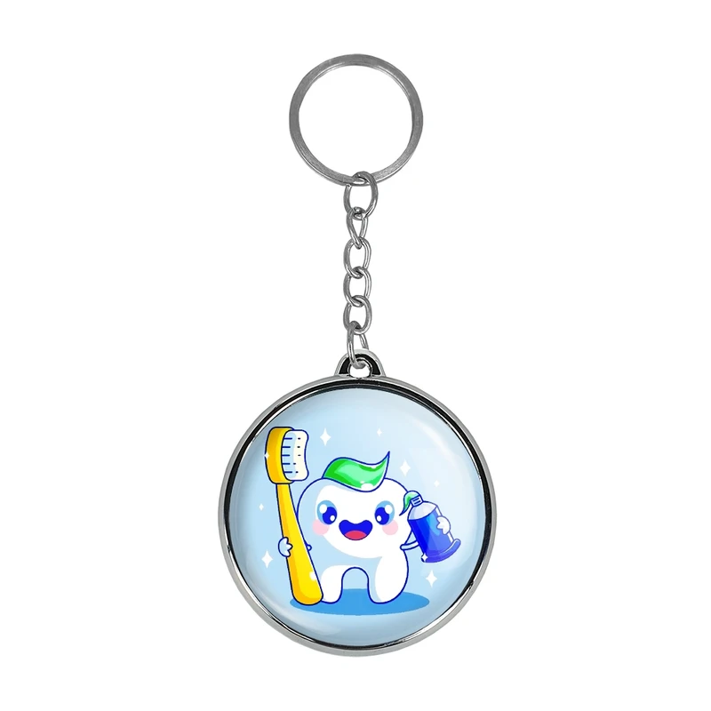 جاکلیدی خندالو طرح دندان و دندانپزشکی کودکانه مدل دوطرفه کد 2777727778