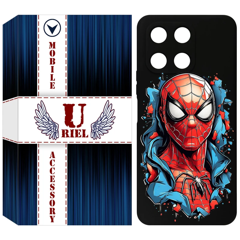 کاور یوریل مدل KSH کد 34 طرح اسپایدرمن مناسب برای گوشی موبایل آنر X6A / X6A Plus