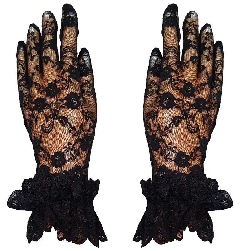 دستکش زنانه مدل گل دار کد MAN_113