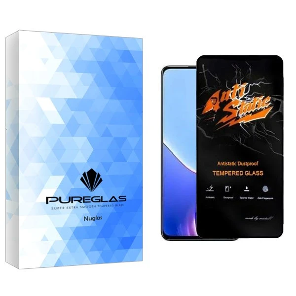 محافظ صفحه نمایش پیور گلس مدل NueGlas Antistatic مناسب برای گوشی موبایل ریلمی V50s