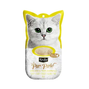 غذای تشویقی گربه کیت کت مدل مرغ و فیبر وزن ۶۰ گرم