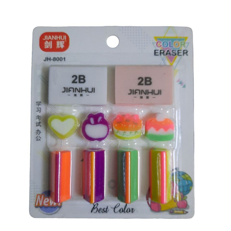 پاک کن مدل فانتزی بسته 10 عددی