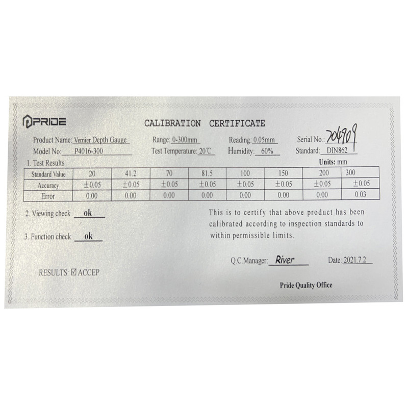 کولیس پراید مدل P4016-300 گستره 0-300 میلیمتر