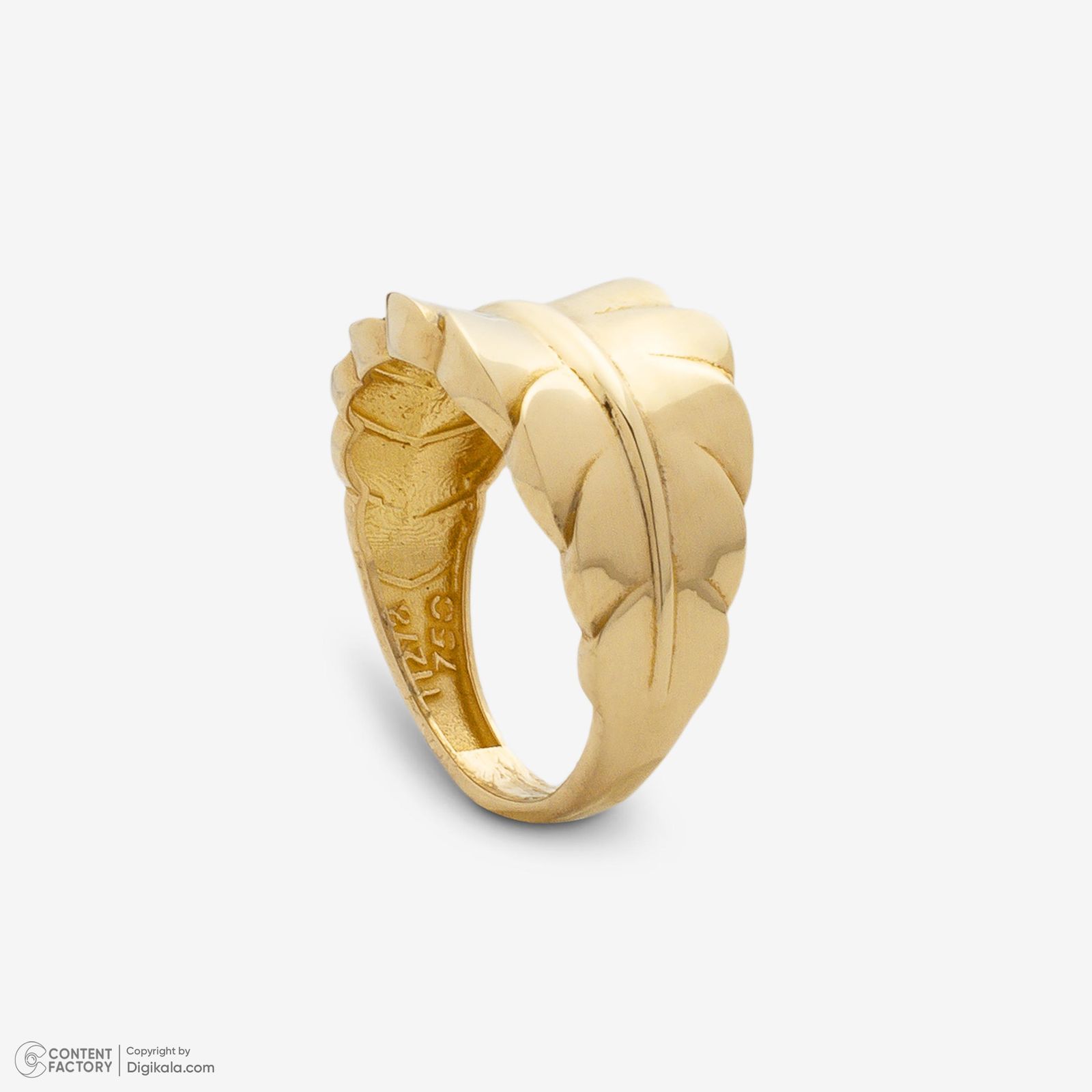 انگشتر طلا 18 عیار زنانه گلدم مدل R348001 سایز 53 -  - 5