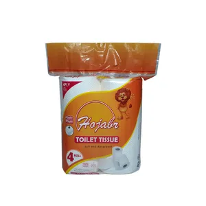 دستمال توالت هژبر مدل حریر بسته 4 عددی