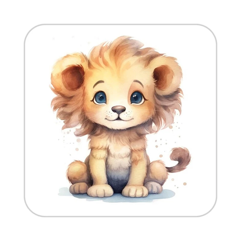 زیر لیوانی کاکتی طرح شیر مدل mp24223