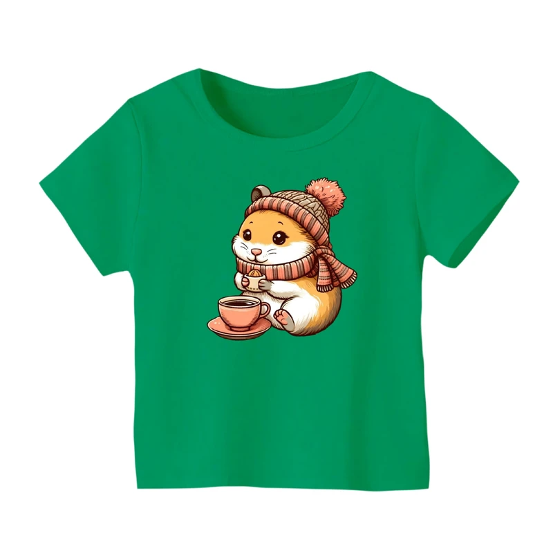 تی شرت آستین کوتاه بچگانه مدل سنجاب کد ۳