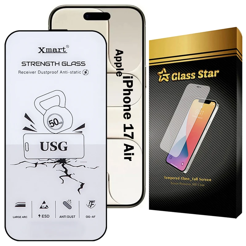 محافظ صفحه نمایش گلس استار مدل XMTG مناسب برای گوشی موبایل اپل iPhone 17 Air