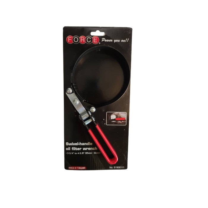 آچار فیلتر باز کن فورس مدل 61906111 سایز 111-95 میلی متر آچار فیلتر باز کن فورس مدل 61906111 سایز 111-95 میلی متر