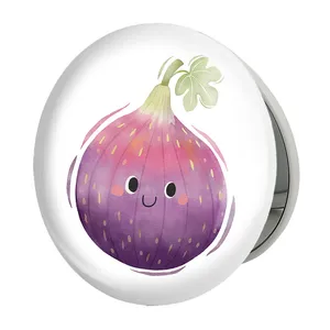 آینه جیبی خندالو طرح انجیر مدل تاشو کد 28414 