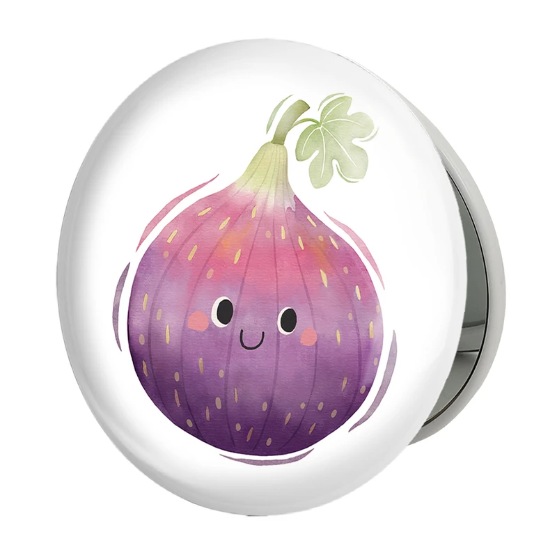 آینه جیبی خندالو طرح انجیر مدل تاشو کد 28414 