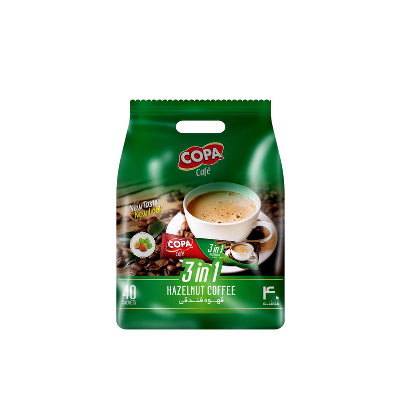 قهوه فندقی کوپا مدل 3in1 بسته 40 عددی  