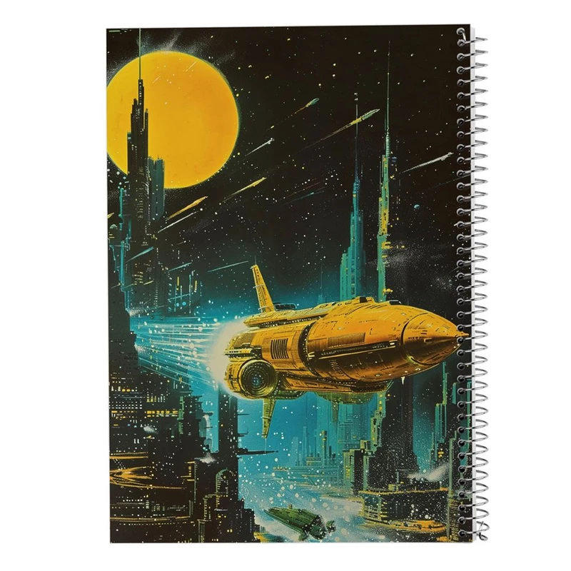 دفتر شطرنجی 50 برگ مدوپد طرح فضا کد DF15092